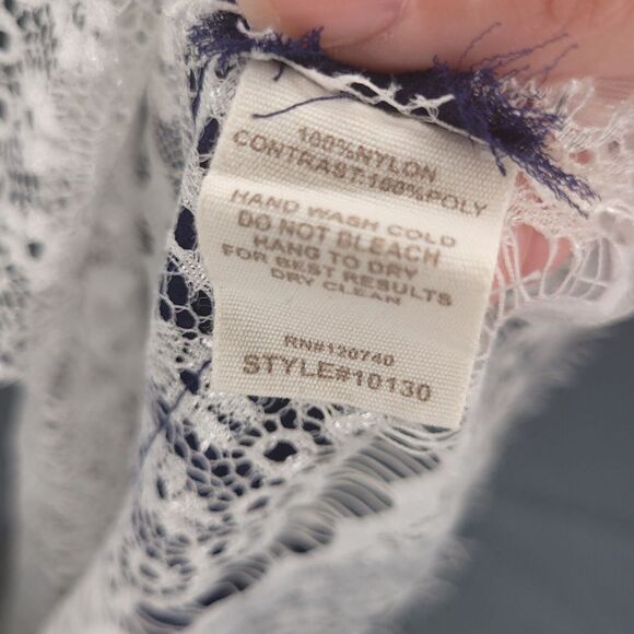 Mystree Anthropologie Sheer Lace Sleeveless Blouse Tank Top Medium‎ Romantic - Picture 6 of 10